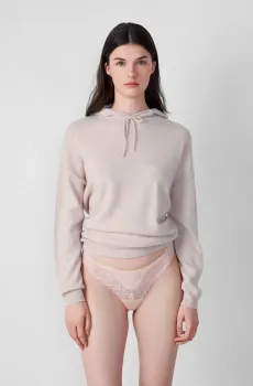 Женские бежевые трусики-танга SCINTILLE Бежевый M Etam 6551679