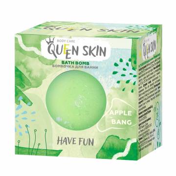 Бомбочка для ванны Queen Skin Bath Bomb Apple Bang Яблочный взрыв, 75 г Бомбочка для ванны Queen Skin Bath Bomb Apple Bang Яблочный взрыв, 75 г
