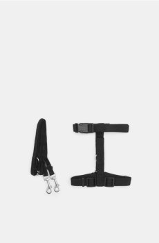 Повідець і шлейка для собаки - індиго