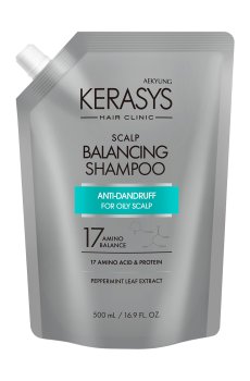 Шампунь по уходу за жирной кожей головы KeraSys Scalp Care Balancing Shampoo, 500 мл (дойпак)