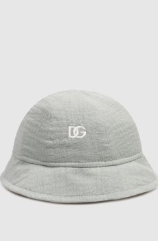 Детская зеленая панама с вышивкой монограммы