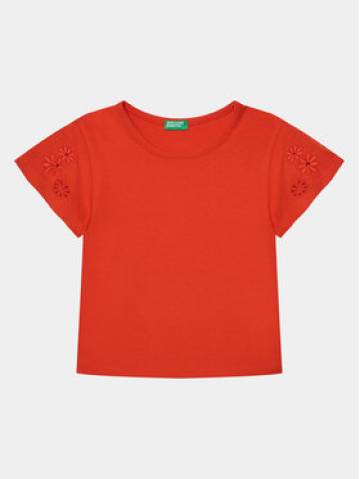 United Colors Of Benetton Футболка 3P4ZC10I4 Червоний Slim Fit United Colors Of Benetton Футболка 3P4ZC10I4 Червоний Slim Fit
