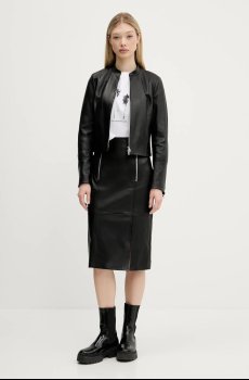 Кожаная куртка HUGO Lasari