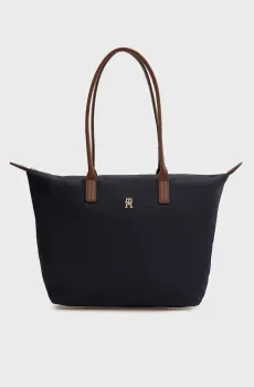 Женская темно-синяя сумка POPETTE TOTE Синий ONESIZE Tommy Hilfiger AW0AW17711