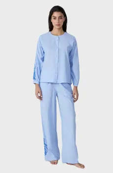 Женская голубая рубашка IDIENN Голубой S Etam 6550553