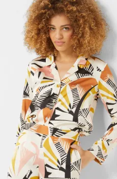 Женская рубашка с узором SYSTA Разноцветный M Etam 6540928