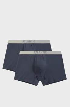 Мужские серые боксеры (2 шт) Серый S Atlantic 2BMH-012