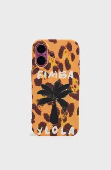 Женский оранжевый чехол с узором для iPhone 16 Оранжевый ONESIZE Bimba Y Lola 261BAFT06.27100