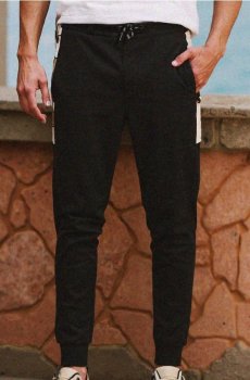 Трикотажні штани - чорний