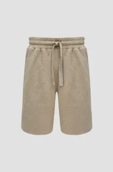 Мужские оливковые шорты с узором Оливковый L Guess M5GD56.KCS71;FJ8M