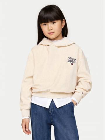 Tommy Hilfiger Світшот Script KG0KG08192 Бежевий Regular Fit Tommy Hilfiger Світшот Script KG0KG08192 Бежевий Regular Fit