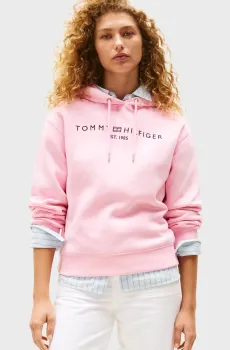 Женское розовое худи MDRN Розовый XS Tommy Hilfiger WW0WW43598