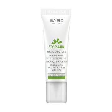 Кератолитический флюид для лица BABE Laboratorios Stop Akn с гликолевой кислотой, для проблемной кожи, 30 мл Кератолитический флюид для лица BABE Laboratorios Stop Akn с гликолевой кислотой, для проблемной кожи, 30 мл