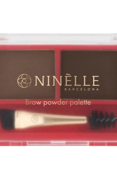 Пудра для макияжа бровей Ninelle Chic 635 Классический коричневый, 3 г