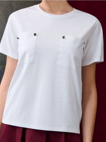 LADIES` T-SHIRT - білий LADIES` T-SHIRT - білий