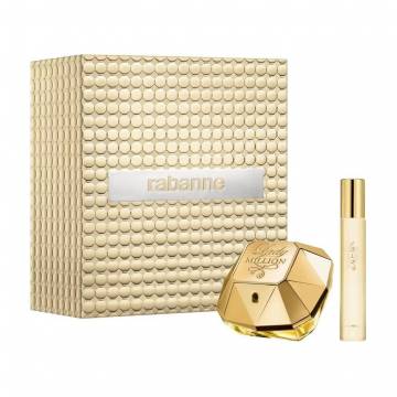 Парфюмированный набор женский Rabanne Lady Million Set (парфюмированная вода, 80 мл + парфюмированная вода, 20 мл) Парфюмированный набор женский Rabanne Lady Million Set (парфюмированная вода, 80 мл + парфюмированная вода, 20 мл)
