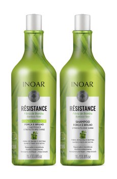 Набор для волос Inoar Resistance Fibra De Bamboo (шампунь, 1 л + кондиционер, 1 л)