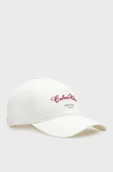 Женская белая кепка HOLIDAY Белый ONESIZE Calvin Klein LV04F5085G