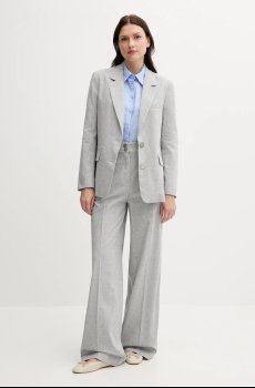 Брюки с примесью льна Sisley