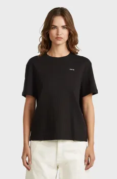 Женская черная футболка Logo Черный XS G-Star RAW D28730,D976