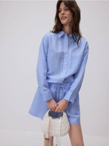 Reserved - Плетена сумка з підвіскою - білий - 436CN-00X