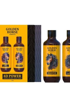 Набор для волос Golden Pharm Golden Horse 4D Power (шампунь, 400 мл + кондиционер, 400 мл)