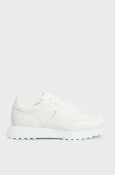 Мужские белые кожаные кроссовки LOW TOP LACE UP LTH W/ HF Белый 41 Calvin Klein HM0HM01479