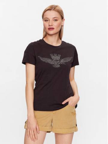 Aeronautica Militare Футболка 231TS2103DJ510 Чорний Regular Fit Aeronautica Militare Футболка 231TS2103DJ510 Чорний Regular Fit
