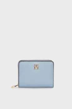 Женский голубой кошелек TH DISTINCT MED ZA Голубой ONESIZE Tommy Hilfiger AW0AW17473
