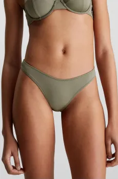 Женские оливковые трусики от купальника Оливковый S Calvin Klein KW0KW02347