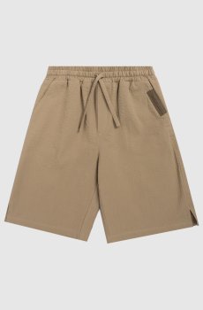 Детские коричневые шорты с логотипом