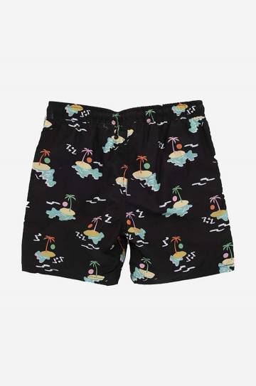 Детские шорты Happy Socks Island In The Sun цвет чёрный с узором регулируемая талия Детские шорты Happy Socks Island In The Sun цвет чёрный с узором регулируемая талия