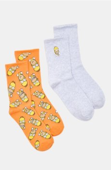 Шкарпетки з бавовною 2 pack The Simpsons - різнобарвний