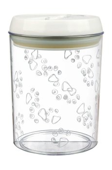 Банка для корма Trixie прозрачная белая, 1.5 л, 12*17.5 см (24664)