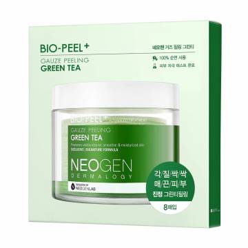 Увлажняющие пилинг-диски для лица Neogen Dermalogy Bio-Peel Gauze Peeling Green Tea с зеленым чаем, 8 шт Увлажняющие пилинг-диски для лица Neogen Dermalogy Bio-Peel Gauze Peeling Green Tea с зеленым чаем, 8 шт