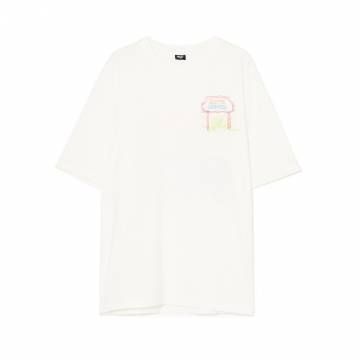 Cropp - Футболка, оздоблена вишивкою - білий Cropp - Футболка, оздоблена вишивкою - білий