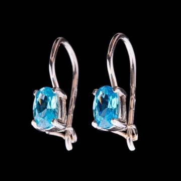 Серебряные серьги с фианитами 12958 Серебряные серьги с фианитами 12958