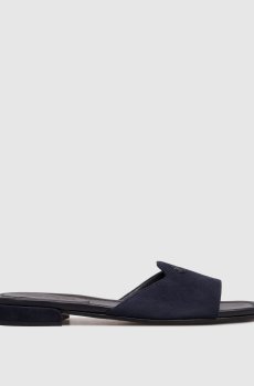 Синие замшевые шлепанцы Dina