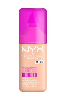 Стойкая тональная основа для лица NYX Professional Makeup Makeem Wonder Soft Matte Buildable Foundation 03 Fair, 30 мл