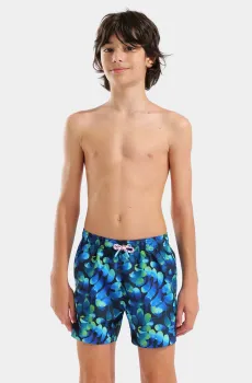 Детские синие плавательные шорты с узором WATER PRINTS BEACH BOXER AO Синий 8 Arena 007186-806