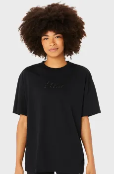 Женская черная футболка Черный M Asics 2032C843-002