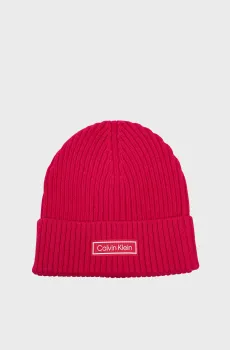 Мужская малиновая шапка CHUNKY Малиновый ONESIZE Calvin Klein LV04D8053G