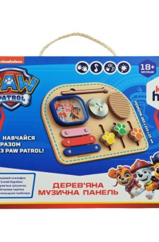 Игрушка KidsHits Paw Patrol Деревянная музыкальная панель, 27.5*3.5*22.5 см, от 1.5 года (KH20/041)