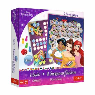 Детская настольная игра Trefl Disney 2в1 Принцессы, от 4 лет (2418) Детская настольная игра Trefl Disney 2в1 Принцессы, от 4 лет (2418)