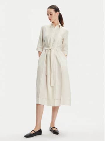 Max Mara Leisure Сукня-сорочка Nocino 2416221028 Écru Regular Fit Max Mara Leisure Сукня-сорочка Nocino 2416221028 Écru Regular Fit