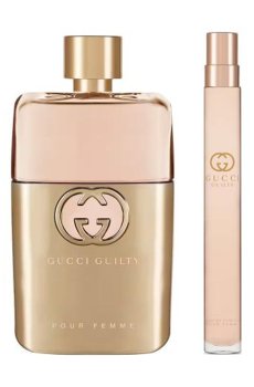 Парфюмированный набор женский Gucci Guilty (парфюмированная вода, 90 мл + парфюмированная вода, 10 мл)