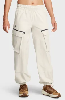 Женские бежевые спортивные брюки UA Unstoppable Cargo Pants Бежевый S Under Armour 1386481-110