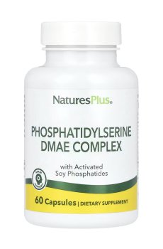 Фосфатидилсерин и ДМАЭ NaturesPlus Phosphatidylserine DMAE Complex, 60 вегетарианских капсул