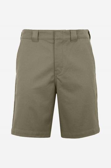 Хлопковые шорты Dickies Cobden цвет зелёный DK0A4XESMGR-GREEN Хлопковые шорты Dickies Cobden цвет зелёный DK0A4XESMGR-GREEN
