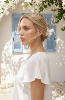 Заколка для волосся у формі метелика - різнобарвний